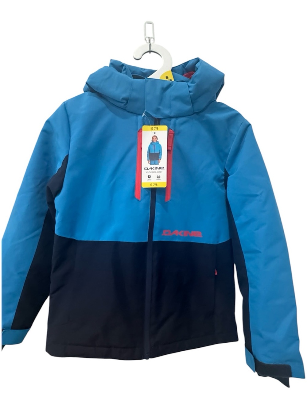 Dakine Turquoise & Black Youth Snow Jacket with Pink Accents